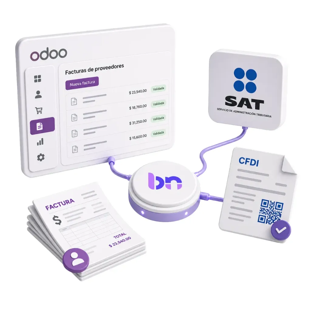 Conector Odoo-SAT para facturas de proveedores