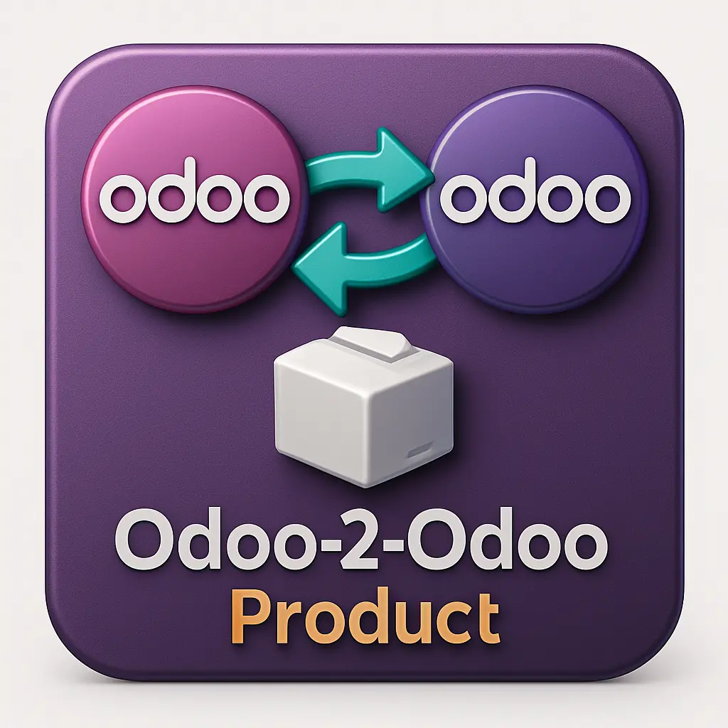 Odoo-to-Odoo Product synchronization connector - also works for Odoo Enterprise Online - no need for Odoo.sh or OnPremise