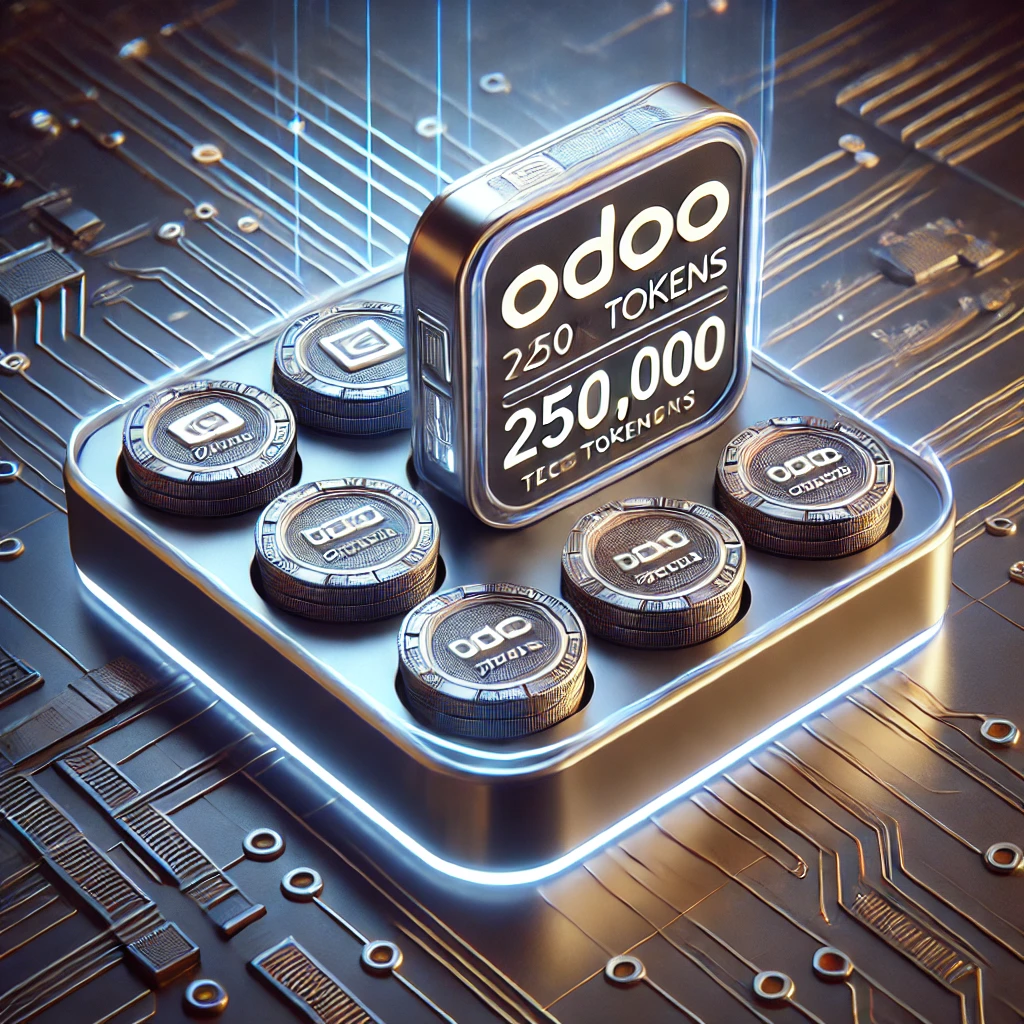Paquete de 250k tokens de integración - 10% de descuento. La única solución de integración escalable para Odoo compatible con Odoo Enterprise Online Custom, Odoo.sh y OnPremise
