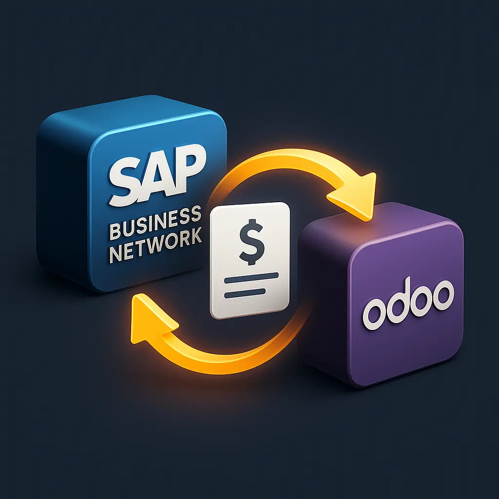 Conector de Odoo a SAP Business Network para avisos de remesas/pagos - también compatible con Odoo Enterprise Online, sin necesidad de Odoo.sh ni OnPremise