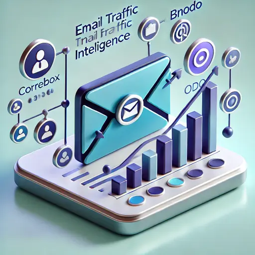 Conector Odoo-CorreoBox Inteligencia de tráfico de correo, tenga una vista de la actividad de correo electrónico de sus trabajadores, directamente desde Odoo