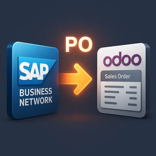 Conector SAP Business Network-Odoo por ordenes de compras a ordenes de ventas - si, también compatible con Odoo Enterprise Online, sin necesidad de Odoo.sh ni OnPremise