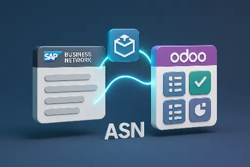 Conector de Odoo-a-SAP Business Network para avisos de envío/despacho anticipados - también compatible con Odoo Enterprise Online, sin necesidad de Odoo.sh ni OnPremise