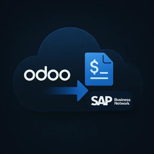Conector SAP Business Network-Odoo para enviar facturas electrónicas reales y notas de crédito desde Odoo a SAP Business Network - si, también compatible con Odoo Enterprise Online, sin necesidad de Odoo.sh ni OnPremise